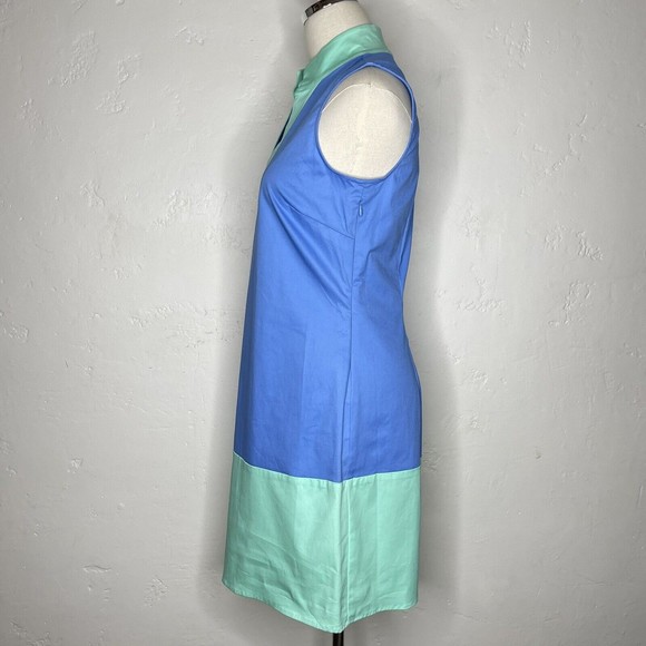 Sail To Sable Womens XS Marina Cabbage Color Block Sleeveless Shift STS - Picture 4 of 7